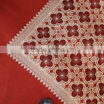 Hot Sale Good Quality Ellipse Clover Crochet Lace Tablecloth Made in China photo-2