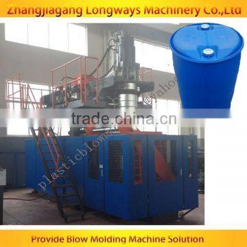 Automatic HDPE 160L 200L drums blow molding machine with robot hand