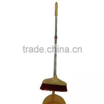 cleaning tools plastic broom with dustpan