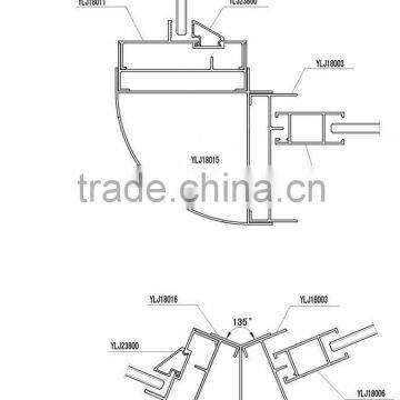 Aluminium sliding window parts