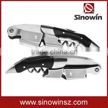 heavy model ebony wood wine corkscrew on stock