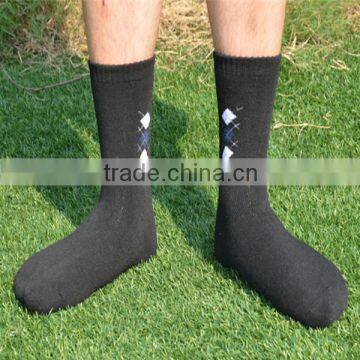 Custom High Quality Wholesale Bamboo Jacquard Black Socks by Cheap Price photo-4
