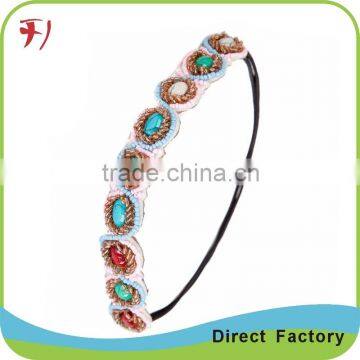 High quality rhinestone knitted elastic headband