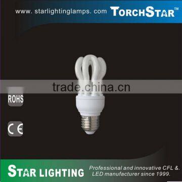 11w 4u cfl energy saver lotus light bulb