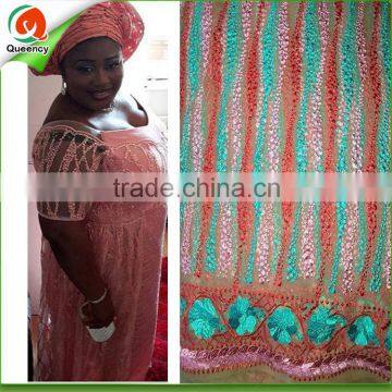 colorful dress fabric african french lace fabrics for women dresses garment