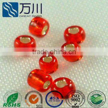 Wholesale China Cheap Rainbow Glass Beads , Silver Lined Glass Beads