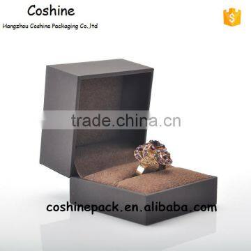 High quality plastic jewelry box for ring,custom logo printed jewelry gift box for ring