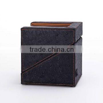 Custom Creative Rustic Safety Single Volta Leather Watch Winder photo-4