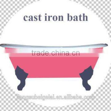 luxury cast iron freestanding tub for shower and soaking