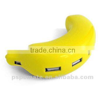 4 port banana-shaped usb hub