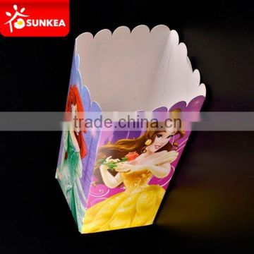 Disposable paper popcorn buckets, custom paper popcorn box