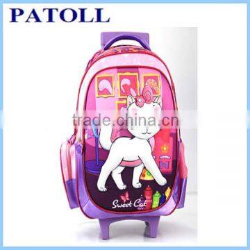 China supplier top kids school trolley bag for travel