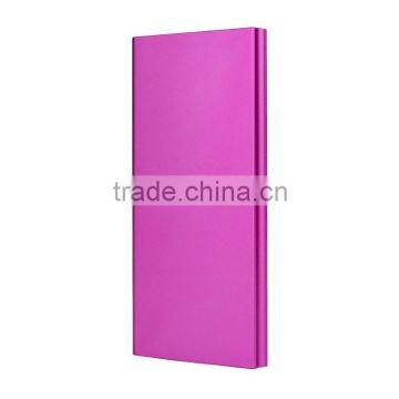 Manufacture ultra slim li-polymer battery metal power bank 8000mAh