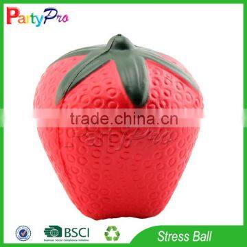 Partypro 2015 High Quality Promotion Item Wholesale PU Foam Custom Fruit Shape Stress Ball