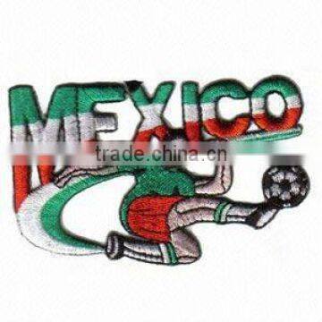 woven label for Mexico football club