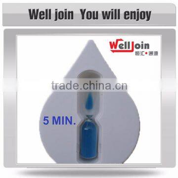 Promotional 5min plastic mini sand shower timer