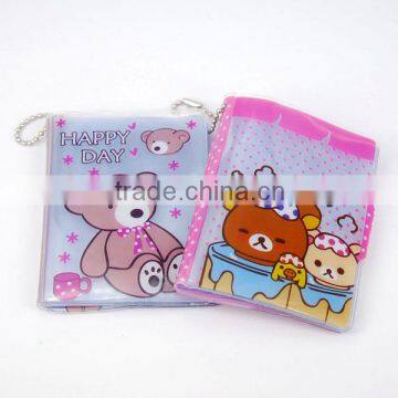 Transparent clear cute pvc pencil bag,vinyl pencil pouch