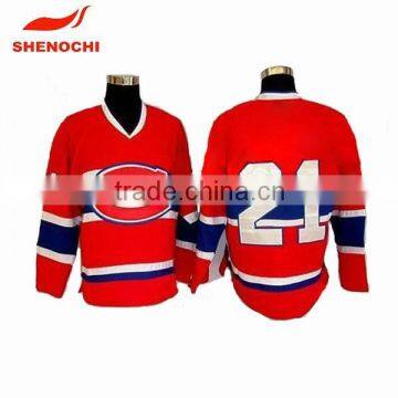 China  dongguan sportswear supplier custom fitness ice hockey apparel