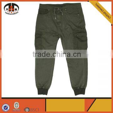 100 Polyester Elastic Bottom Mens Sports Track Pants for Wholesale