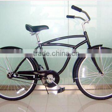 26" adult steel beach bike for men