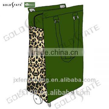 2015 latest leopard print foldable storage bag/rollerbag