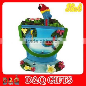 Hot sellin high quality souvenir parrot sand bucket magnet