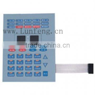 Embossed metal dome membrane keypad