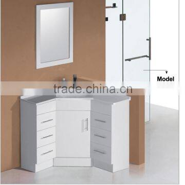 White lacquer modern discount cheapest bathroom corner linen cabinets,bathroom corner vanity cabinets