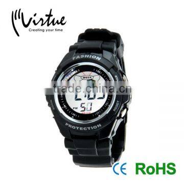 Black lcd digital kids watches for sale,sport digital watch