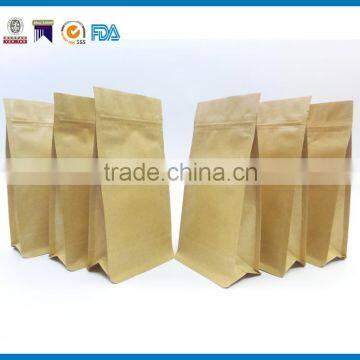 Eight-side Sealed Zipper Kraft Paper Bag photo-5