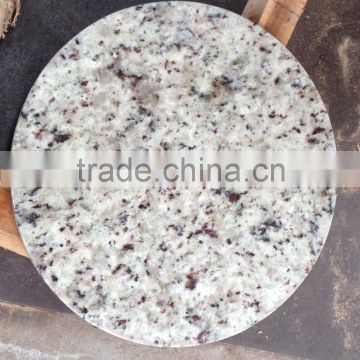 white rose round granite table top