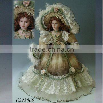 New Exotic Decorative Handmade Wholesale Porcelain Doll 22''