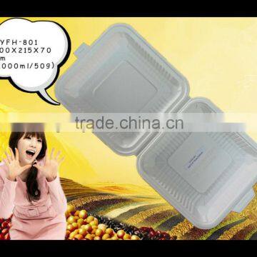 Disposable Plastic bento box clamshell 8"