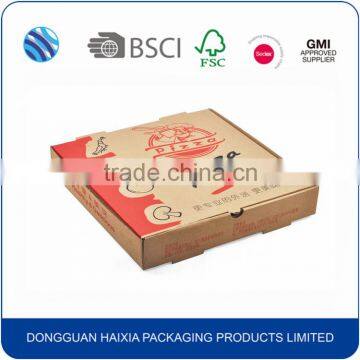 Custom print logo double pizza box packaging