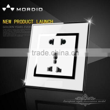 2015 Newest Top Quality Electric Acrylic 5 pin MF wall socket White color