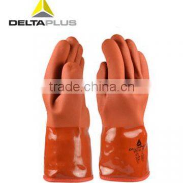 PVC on cotton jersey resistant-cold safety gloves