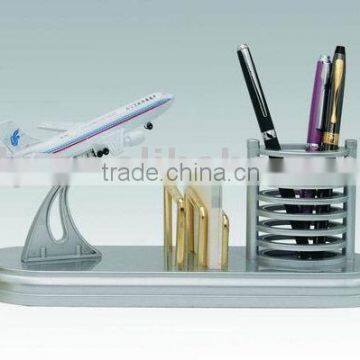 Plane model notepaper pen holder