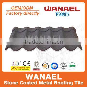 Modern Ancient Corrugated Metal Color Steel Stone Roof Tile/Guangzhou Building Materials,Wanael Roof Tile Factory photo-4