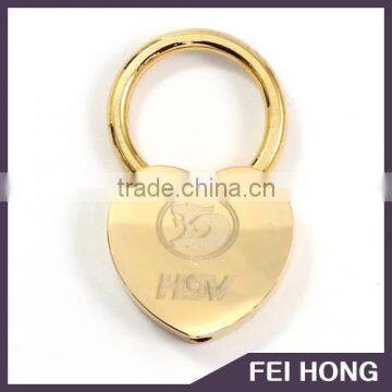 Factory direct sale promotion heart shape lock keychain