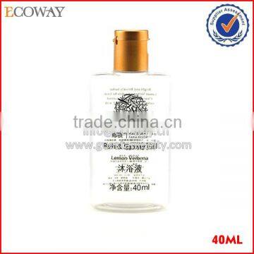 40ml flat shampoo plastic bottle