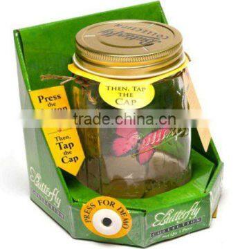 Electronic Butterfly in a Jar Charming Fluttering Butterfly Jay Creative Solar Butterfly Gifts for Children