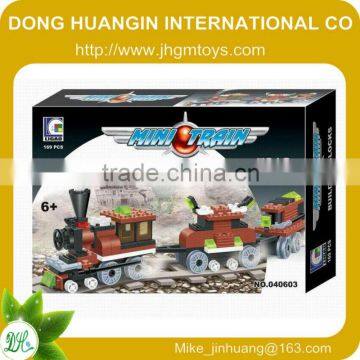 Wange Train Seris intelligent children plastic building blocks game