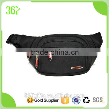 Elegant Fashion Business Chest Bag Black Waist Bag for Men