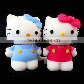 eco-friendly pvc cartoon character usb flash drive