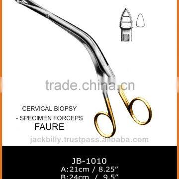 Faure cervical biopsy forceps, cervical biopsy forceps, biopsy forceps,specimen biopsy forceps, biopsy punches