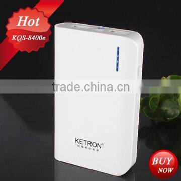 Four battery indicator 5V/1A 1.5A double USB 8400mAh battery portable mobile phone power bank charge smart power bank slim