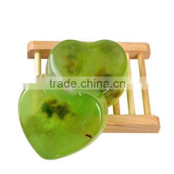 Z0204 Adult Group Green Tea Essential Oil Transparent Bath Soap With Shrink Wrapper photo-2
