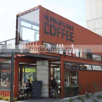 Coffee Container/ prefab shipping container house/ container house interior design