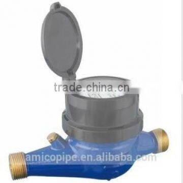 Class B ISO4064/Brass Body Dry Dial Multi Jet Water Meter