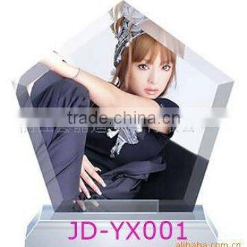 New Design Colorful Picture Crystal Photo Frame in Crystal Star Arts